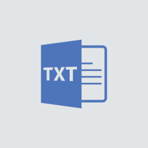 TXT Format Attachment