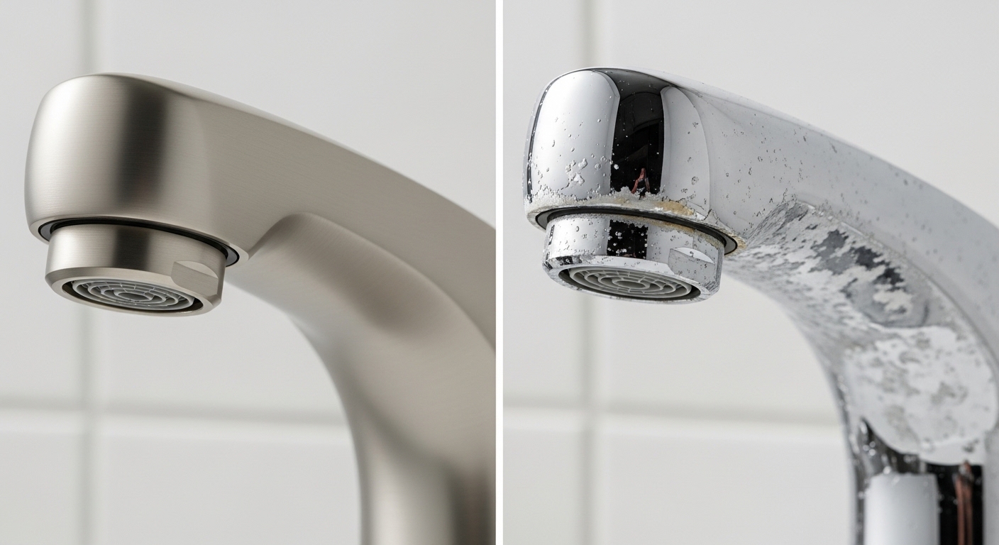 best bathroom faucet material for hard water