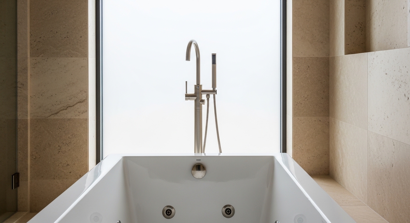 brushed nickel jacuzzi faucet