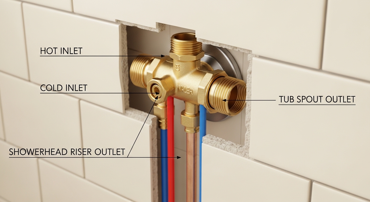 shower rough in valve replacement