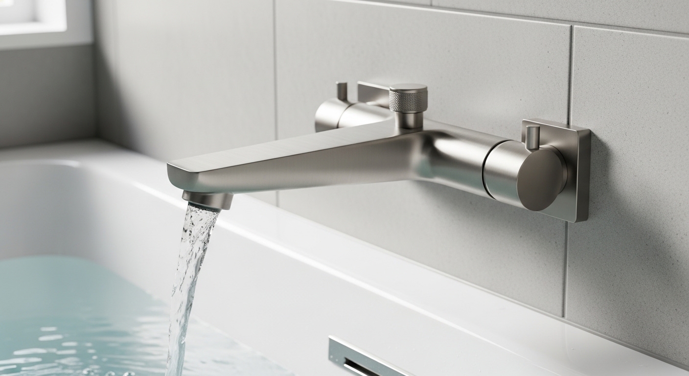 stainless steel tub spout with diverter