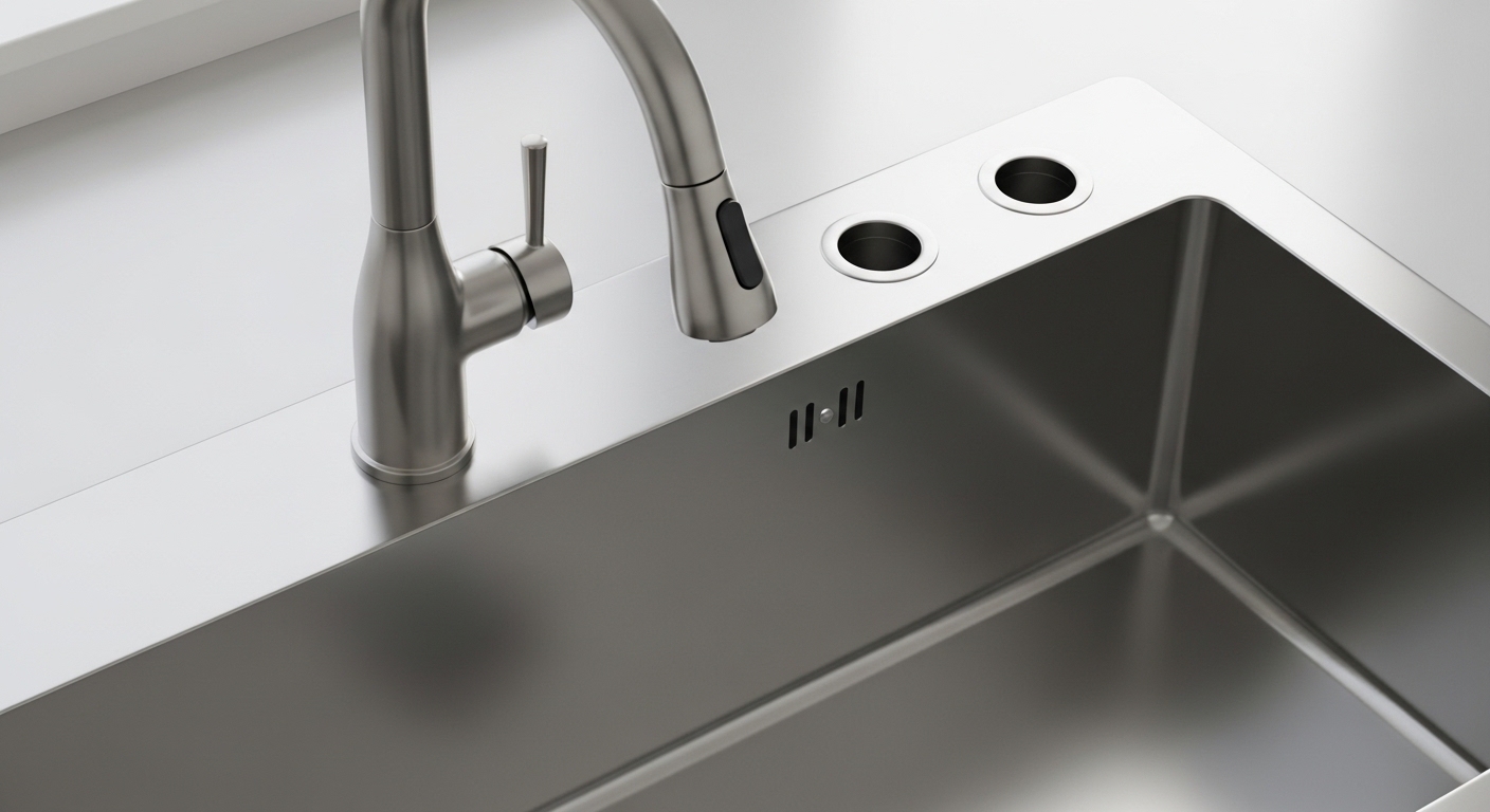 brushed nickel faucet hole cover