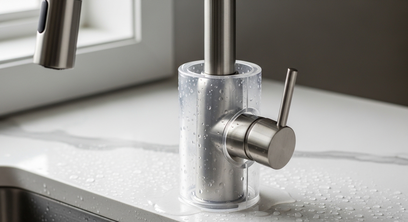 kitchen faucet splash guard
