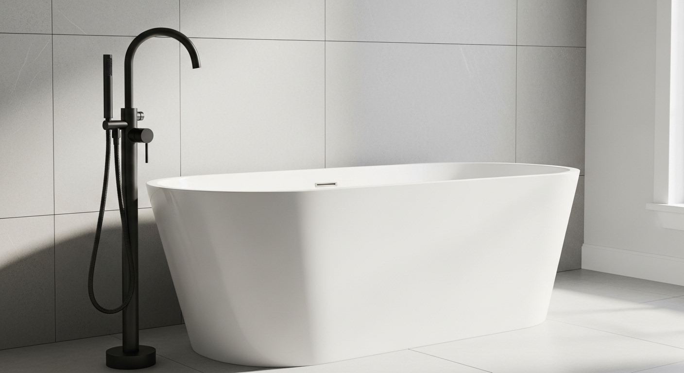 matte black tub faucet