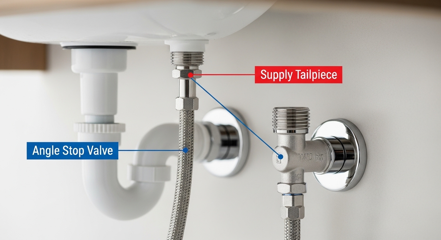 most common faucet supply line size