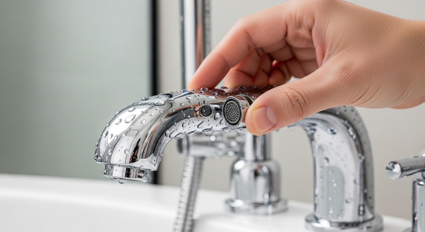how to clean tub faucet aerator
