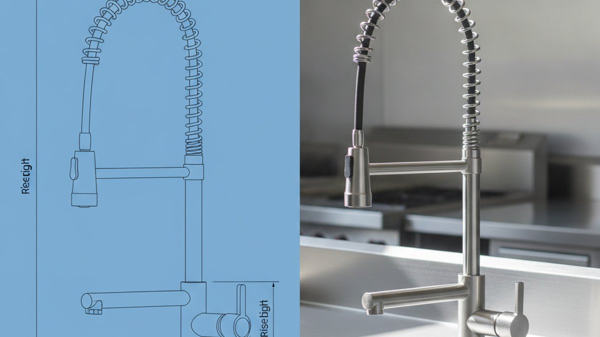 commercial kitchen faucet cad block