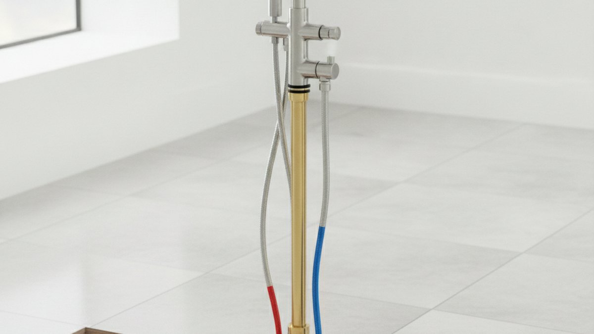 freestanding tub faucet base